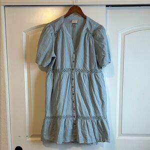 Knox Rose Sky Blue Short Sleeve Dress Size XXL